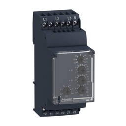 [PELECOMMR3MUO] RELAIS sous & sur tension (Zelio Control) 3P+N, 220..480VCA