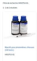 [CWATTESTIHCH] REAGENT chlorides (HI93753-01) 100 tests