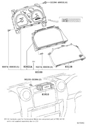 [YTOY83800-60V40] ENS. COMBINÉ D'INSTRUMENTS, HZJ78/79 2009-2012/08