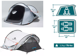 [ALIFTENTQ2-] TENT 2 people, quick installation