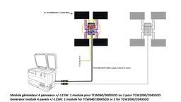 [KPROZFR0130] (B Medical TCW réfrigérateur SDD) MODULE, 4 panneaux, ±115W