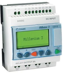 [PELECOMMUC-] PROGRAMMABLE RELAY (Crouzet CD12) 100-240VAC, 8E/4S, mod.