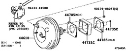 [YTOY44731-60020] (HZJ78/79 MK2 LHD) BRACKET brake booster