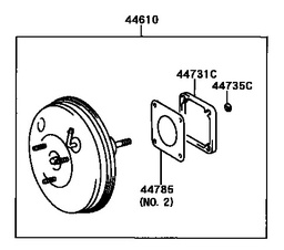 [YTOY44735-30010] (HZJ78/79 MK2 LHD) CLIPS ARRETOIR, servo frein