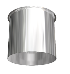 [CBUICHIMP1S] (cheminée) TUYAU, acier, Ø 150mm 2mm épaisseur, 1m + manchon