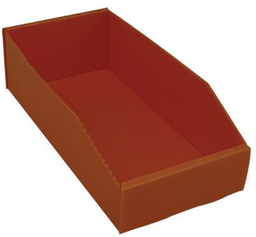 [PPACTRAP387FR] STORAGE TRAY, plastic, foldable, 380mm, 7 litre, red