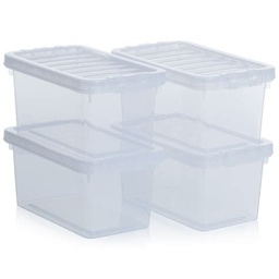 [PCOOBOXP31PL] FOOD BOX, plastic, ±31x15x16cm + lid, set of 4