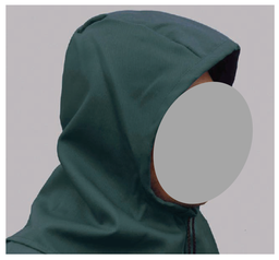 [PSAFMASKHT-] CAGOULE, tête/cou/épaules, prote. feu/chaleur, taille unique