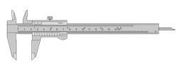 [PTOOMEASC20] PIED A COULISSE 1/20mm, 150mm, pour int/ext/prof., 816