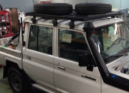 [TVEAHARDR7D-] (HZJ79 D/C) ROOFRACK, aluminium, Front runner,1425x1560x50mm