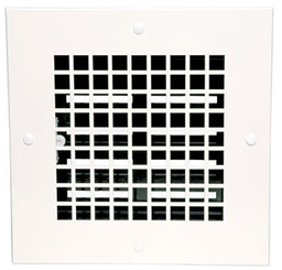 [CCLIVENT0G6F] GRILLE DE TRANSFERT, 600x400mm, blanc + réglage de débit