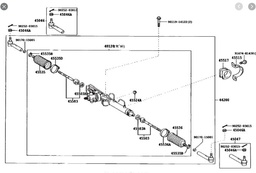 [YTOY45515-26110] BRAKET STEERING RACK HOUSING KDH202