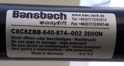 [PTOOEXCOGB87F] (MUST2) GAS TRACTION SPRING (Bansbach) 874mm, 2000N, floor