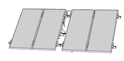 [PCOLSOLSB024P] (B Medical TCW2000/2043SDD) MODULE 4 panneaux solaire, 200W