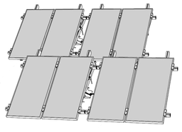 [PCOLSOLSB024P] (B Medical TCW2000/2043SDD) MODULE 4 solar panels, 200W