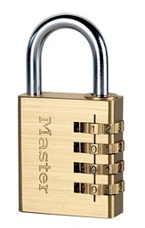 [PPACPADL4B4OU] PADLOCK 4 numbers, brass, 40mm, open shackle, for outdoor