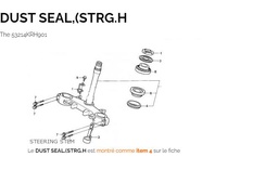 [YHON53214-KRH-901] DUST SEAL steering head, bottom, XL125L