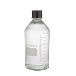 [CWATTESTWBG1] BOTTLE (Wheaton Boston) glass, 1000ml + screw cap