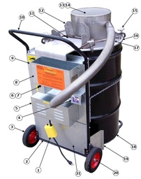 [CWASIELASMA06] (Elastec SmartAsh) COUVERCLE DE FUT assemblage (4LID-DR010)