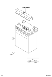 [YTOY58441-BZ010] (Avanza F651) Cover, Battery