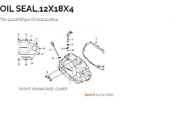 [YHON91202-KSP-910] OIL SEAL clutch axle, 12X18X4, XL125L