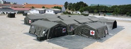[CSHETENI043] TENT inflatable (Losberger TAG42T3) 40m², white, 4 doors