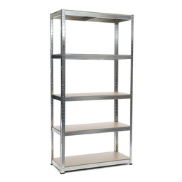 [AFURSHELGC625] ETAGERE, galvanisée, 225x100x60cm, 5 plateaux mobiles