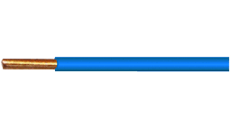 [PELECABW01RL] WIRE rigid, copper, 1.5mm², blue, per metre