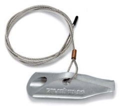 [CBUIANCHPC45] SYSTÈME D'ANCRAGE ss boucle (Platipus S4) câble 150cm, Ø 4mm