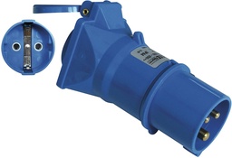 [PELEPLUGA31SC] ADAPTER PLUG, M:CEE 3P 16A 230V/F:type F/Schu. 16A 230V,IP44