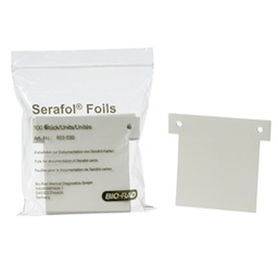 [SSDTBLOC101] (carte contrôle au lit du patient Serafol) FEUILLE ADHESIVE