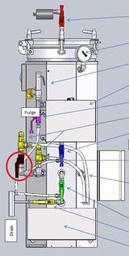 [ESTEAUTS912] (autoclave TBM 90 l) VANNE 1/4 de TOUR NOIRE