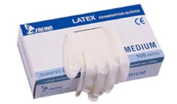 [SMSUGLOE1M-] GLOVE, EXAMINATION, latex, s.u. non sterile, medium