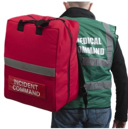 [KMEDMMCI11-] (mod triage MCI) SAC A DOS, rouge, équipement triage