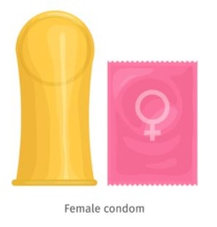 [SMSUCONDF1-] FEMALE CONDOM, lubricated, 170 mm, s.u.