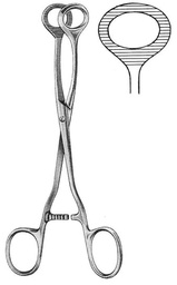 [ESURFOTC16-] FORCEPS, HAEMOST.& TISSUE, COLLIN, 16 cm, oval jaws 17-32-16