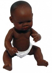 [EPSYDOLLMAB] INFANT DOLL, BOY, realistic, black, 42 cm