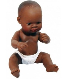 [EPSYDOLLFEB] BABY DOLL, GIRL, realistic, black, 42 cm