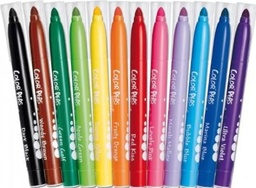 [EPSYMARC01-] MARKERS, COLOUR, big tip, set of 12