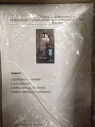 [ESTEAUTA955] (autoclave TBM 90 l) NOTICE DE MAINTENANCE & VERIFICATION