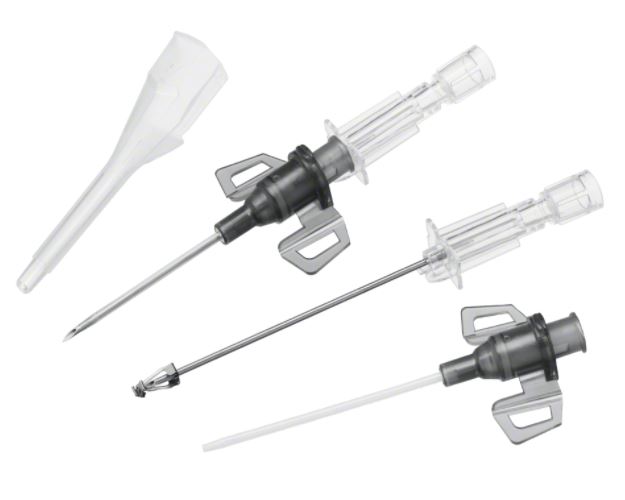 SAFETY IV CATHETER, tip,16G x 45 mm, wings, IP, grey | Unicat