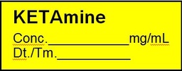 [SDDCLABLKETA1] LABEL for Ketamine, roll