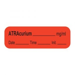 [SDDCLABLATRB1] LABEL for Atracurium, roll