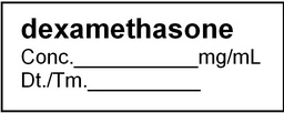 [SDDCLABLDEXA1] ETIQUETTE pour Dexamethasone, rouleau