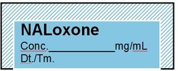 [SDDCLABLNALO1] ETIQUETTE pour Naloxone, rouleau