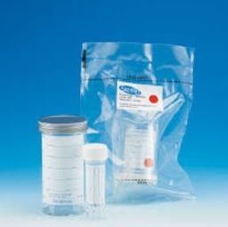 [STSSCONT100SD] CONTAINER, SAMPLE, double packaging, 100 ml, sterile