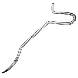 [ESURAWLK28-] AWL for femur, curved, 28 cm, Ø 10 mm 75-95-22