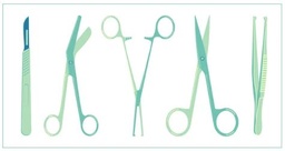 [KSURBSUR27-] BASIC SURGERY SET, 25 instruments