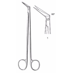 [ESURSCVP1960] CISEAUX VASCULAIRES POTTS-SMITH, angle 60°, 19 cm 55-15-46