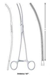 [ESURCLCDA27C] AORTIC ANEURYSM CLAMP DeBakey "AT", curved, 27cm 55-60-08